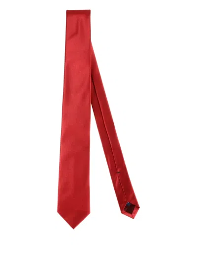 Errico Formicola Silk Tie In Red