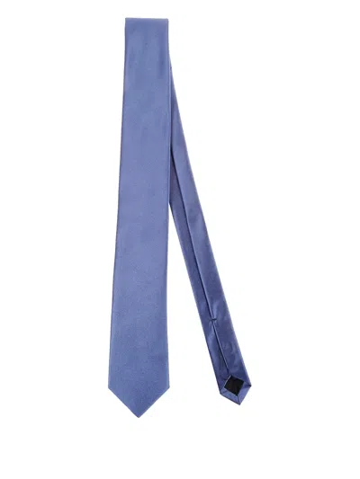 Errico Formicola Tailored Silk Tie In Blue
