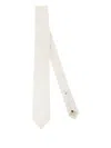 Errico Formicola Textured Wool Tie In White
