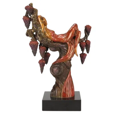 Pre-owned Erte Limited Edition 20th Century Bronze Sculpture Entitled "heat" By Erté In Gold