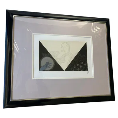 Pre-owned Erte Original Serigraph Title 'summer Snow" Pencil Signed And Numbered . In Gray