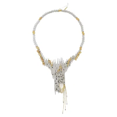 Pre-owned Erte Erté (romain De Tirtoff) Ltd Edition "sophistication" Necklace/ Brooch In Multi