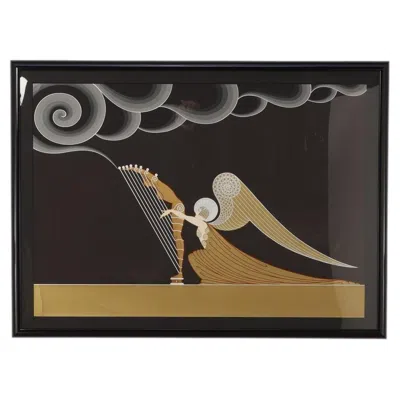 Pre-owned Erte The Angel 1990 In Black