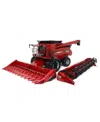Ertl 1/16 Big Farm Case Ih Combine With Grain & Corn Heads 5-7 - Ages 5-7