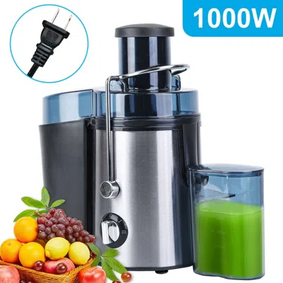 Eruule 1000w Centrifugal Juicer Juice Extractor With 2 Speeds 3.6in Wide Feed Chute 17oz Juicer Cup 54oz Pu In Black