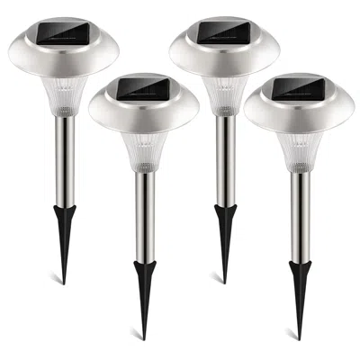 Eruule 12packs Solar Garden Lights Outdoor Ip44 Waterproof Solar Pathway Lights Color Changing Landscape La