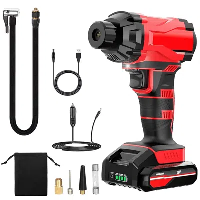 Eruule 150psi Cordless Car Tire Pump 6000mah Rechargeable Tire Inflator 12v Portable Electric Air Compresso In Multi