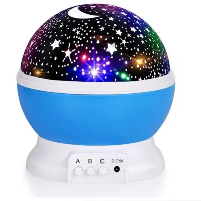 Eruule 1pc Starry Night Light Projector, 360 ° Rotatable Light Fixture With 9 Color Modes, Featuring Moon A