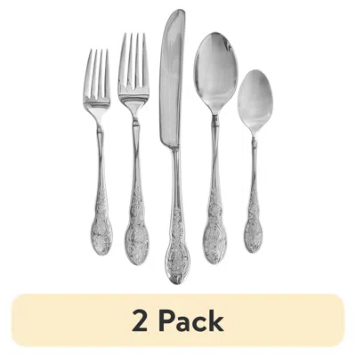 Eruule (2 Pack) Mazie 20-piece Flatware Set, Service For 4