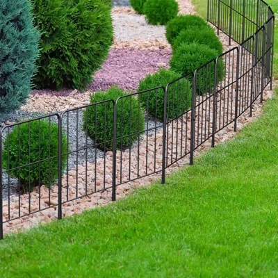 Eruule 25 Pack Rustproof Decorative Garden Fence Set For Dog Flower Bed Garden Fence