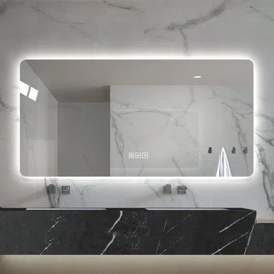 Eruule 28*60in Led Bathroom Mirror, Corrosion-resistant, Three-color Dimmable, Backlit Mirror With One-touc In White
