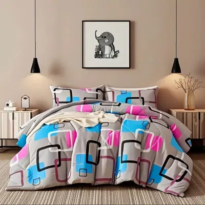 Eruule 2pcs Duvet Cover Set Twin (duvet Cover*1+pillowcase*1) Extremely Diverse Styles -geometry In Multi
