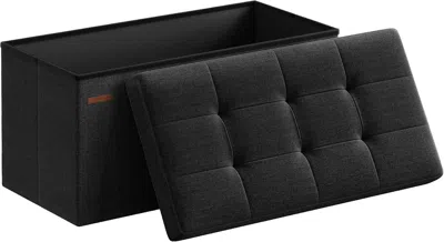 Eruule 30 Inches Folding Storage Ottoman Bench, Ottoman Foot Rest, End Of Bed Bench, Storage Chest, Load 66