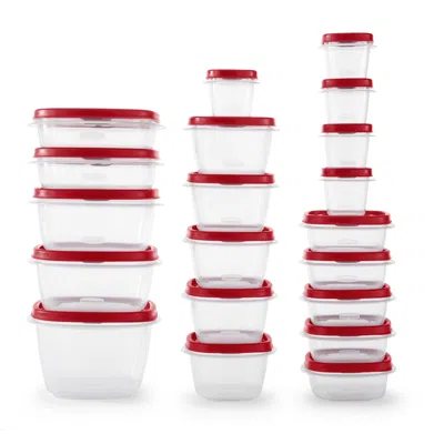 Eruule 40 Piece Food Storage Containers With Vented Lids Variety Set, Red