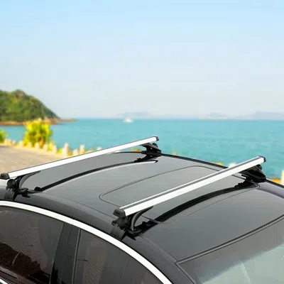 Eruule 47.24in Universal Top Roof Rack Cross Bar Cargo Carrier Aluminum Crossbar Rack With 165lbs Capacity 