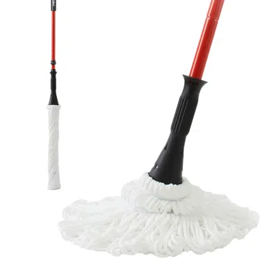 Eruule 57.5-inch Long Handle Self Bending Twist Mop, Dry And Wet Ultra-fine Fiber Floor Mop, Wet Mop For Fl