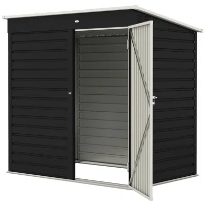 Eruule 6' X 4' Outdoor Garden Shed, Metal Utility Shed With Lockable Door And Gloves For Backyard Garden Pa