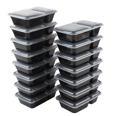 Eruule 60 Piece Meal Prep Food Storage Containers, 15pack 1l Plus 15pack 900ml