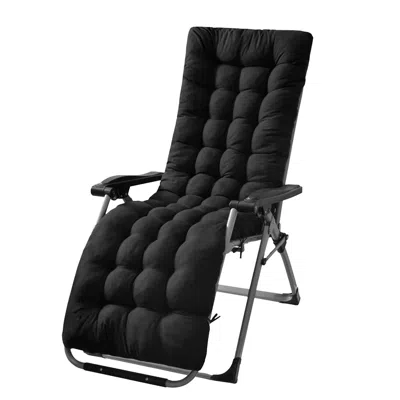 Eruule 71x22in Plus Type Chaise Lounger Cushion Recliner Rocking Chair Sofa Mat Deck Chair Cushion For Outd