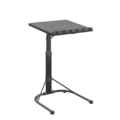 Eruule Adjustable Folding Table, Black, Recommended For Banquets, Events, Indoor/outdoor