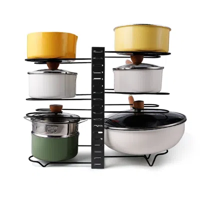 Eruule Adjustable Pot Rack, Kitchen Rack, And Storage Rack, Kitchen Organization And Storage In Multi