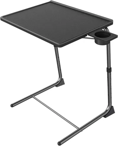 Eruule Adjustable Tv Tray Table - Tv Dinner Tray On Bed Sofa, Comfortable Folding Table With 6 Height