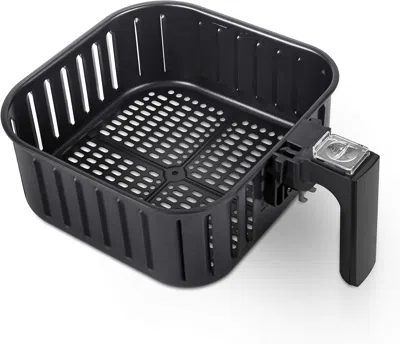 Eruule Air Fryer Accessories, Replacement 5.8qt Original Basket Air Fryers, Non-stick, Di In Black