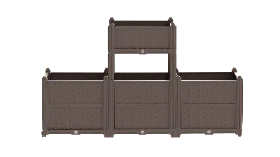 Eruule Assemble Your Own Brown Flower Box; Multiple Diy Options Available.