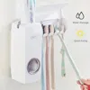Eruule Automatic Toothpaste Dispenser, Toothpaste Squeezing And Tooth Brush Holder Set(5 Brushs Set) - Whit In Multi
