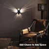 Eruule Bald Eagle Wall Light, Led Animal Wall Light, Eagle Shadow Night Light, Usb Charging, With Remote Co