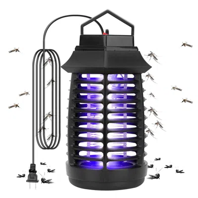 Eruule Bug Zapper Electric Uv Mosquito Killer Lamp Insect Killer Light Pest Fly Trap Catcher In Black