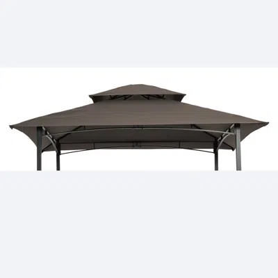 Eruule Canopy Only!!!-8x5ft Grill Gazebo Replacement Canopy; Double Tiered Bbq Tent Roof Top Cover