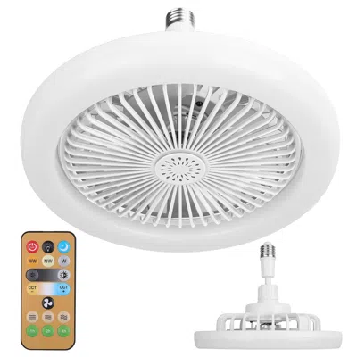 Eruule Ceiling Fan With Lights Remote Control 9.44in E27 Socket Fanlight With Dimmable Dimming Light Color 
