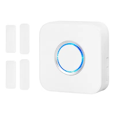 Eruule Door Chime, Dc 12v, Wireless Door Open Contact Sensor Alarm Chime With 656 Ft Range, 58 Chimes & 5 A In White