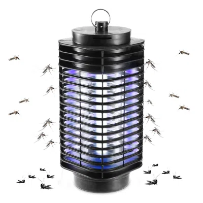 Eruule Electric Bug Zapper Uv Light Flying Zapper Insect Killer Lamps Pest Mosquito Fly Trap Catcher In Black