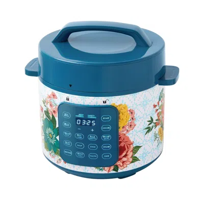 Eruule Fancy Flourish 6-quart Pressure Cooker With Touch Control Display In Blue