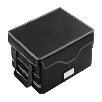 Eruule Fireproof Document Box, 1832 Fahrenheit Heat Insulated Fireproof & Waterproof Box With Lock, Portabl In Black