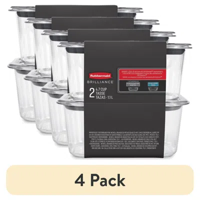Eruule Food Storage Container, Medium Deep, 4.7 Cup, 4-pack