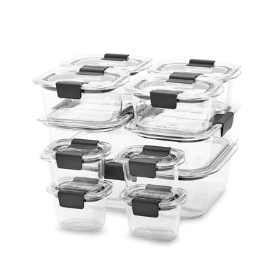 Eruule Food Storage Containers, Set Of 11 (22 Pieces Total), Clear