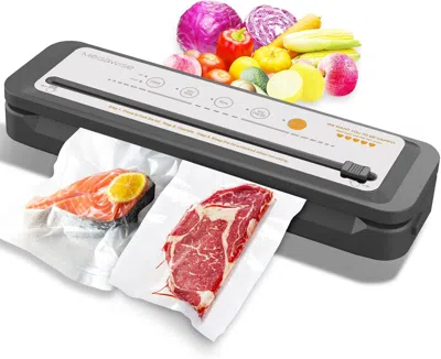 Eruule Food Vacuum Sealer Machine With Built-in Cutter - 80kpa Suction, One-touch Operation, 4 Food Modes, 