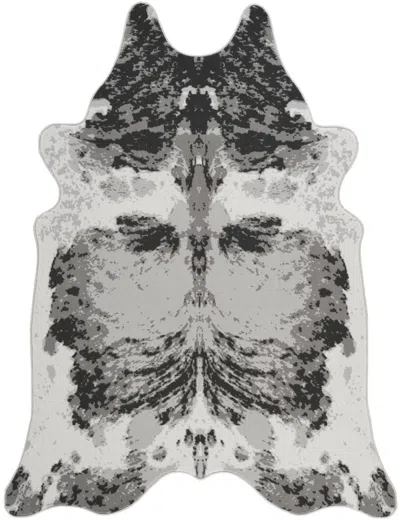 Eruule Hide Gc_chd1007 Gray 5 Ft. X 7 Ft. Area Rug