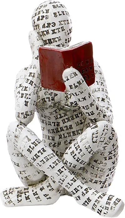 Eruule Home Decor Pulp Reading Women Thinker Statue Aesthetic Sculpture Room Decor Modern Abstract Decorati