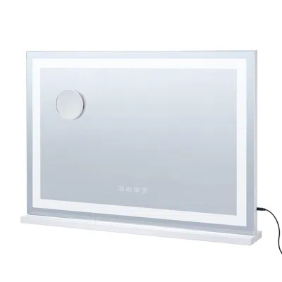 Eruule Large Vanity Mirror With Lights And Bluetooth Speaker, Three Color Lighting Modes, Lighted Makeup Le In White