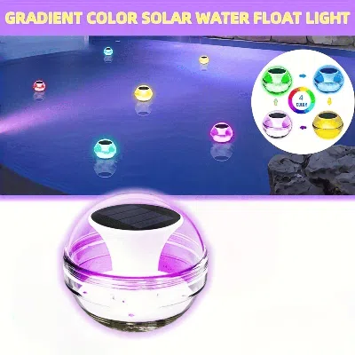 Eruule Outdoor Solar Rechargeable Floating Pool Lights,pool Lights That Float With Solar Charging Panel,ipx