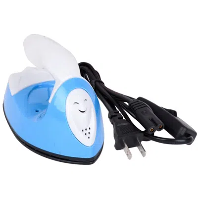 Eruule Portable Electric Mini Heat Press Iron For Quick Heating And Application Of Hot Drilling Name Cloth  In Blue