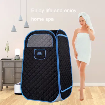 Eruule Portable Folding Full Size Steam Sauna With 1000w & 2.2l Steam Generator. Personal Sauna Tent For Re