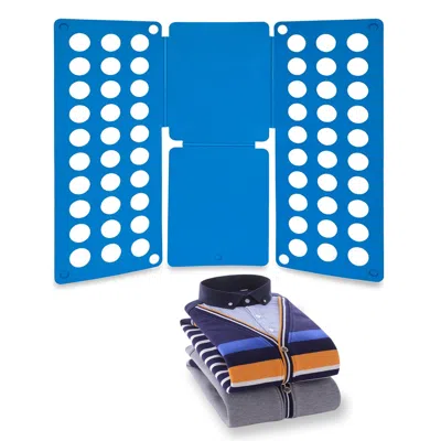 Eruule Shirt Folding Board Durable Plastic T-shirts Clothes Folder 23x27.5inch Plastic Laundry Clothes Flip In Blue
