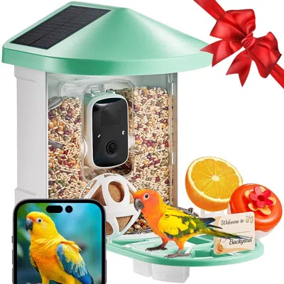Eruule Smart Bird Feeder With Camera, 2k Hd Ai Identify 10000+ Bird Species, Solar-powered Bird Watching Ca