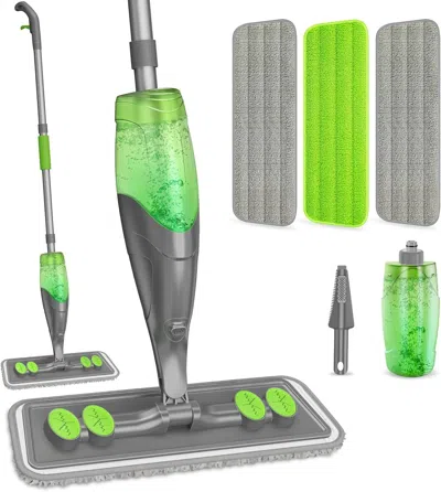 Eruule Spray Mop For Floor Cleaning - Wet Dry Hardwood Floor Mops With 3 Microfiber Washable Pads For Swiff
