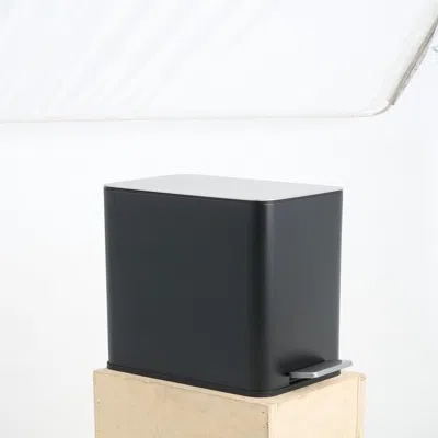 Eruule Stainless Steel Kitchen Trash Can, 10l, Black